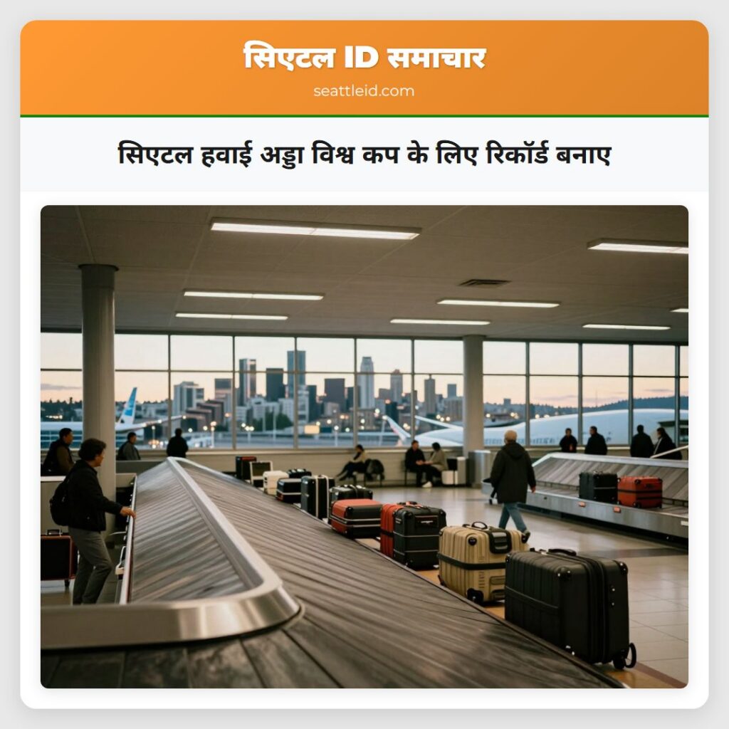 सिएटल हवाई अड्डा विश्व कप के लिए रिकॉर्ड बनाए