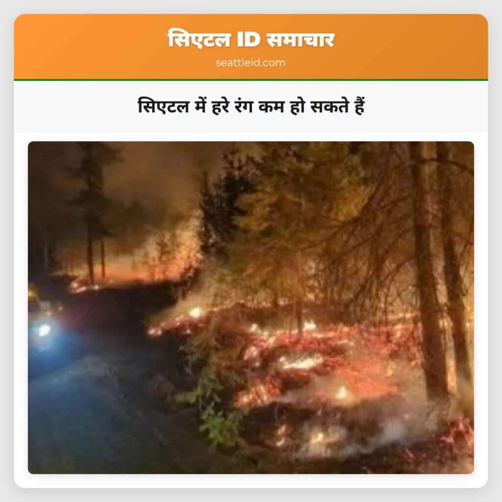 सिएटल में हरे रंग कम हो सकते हैं