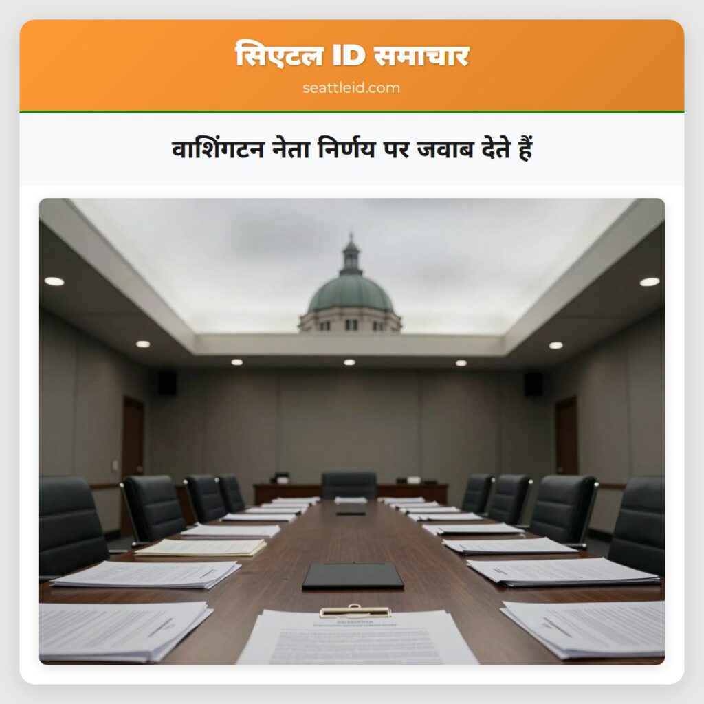 वाशिंगटन नेता निर्णय पर जवाब देते हैं