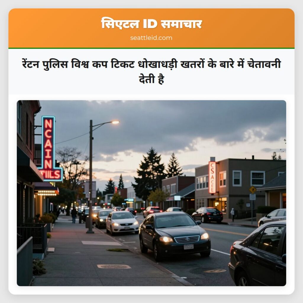 रेंटन पुलिस विश्व कप टिकट धोखाधड़ी खतरों के बारे
