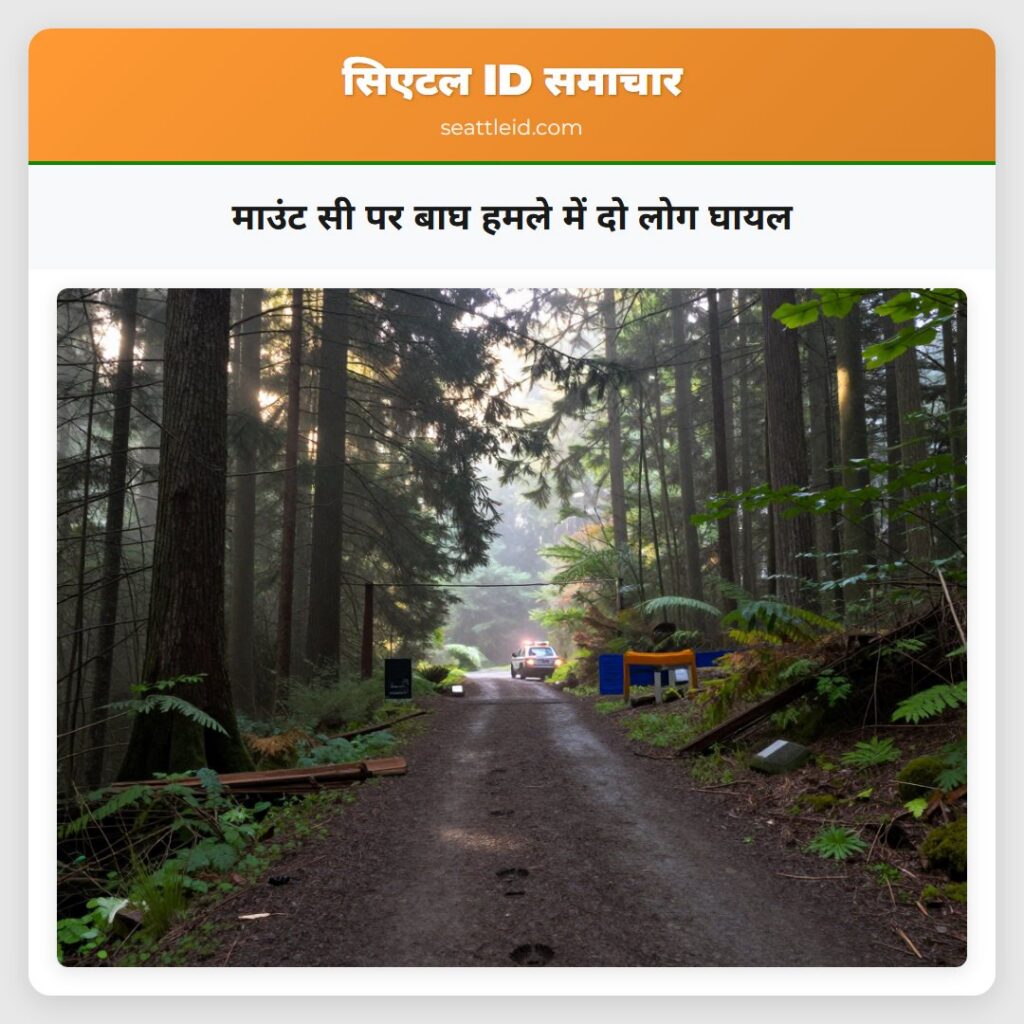 माउंट सी पर बाघ हमले में दो लोग घायल