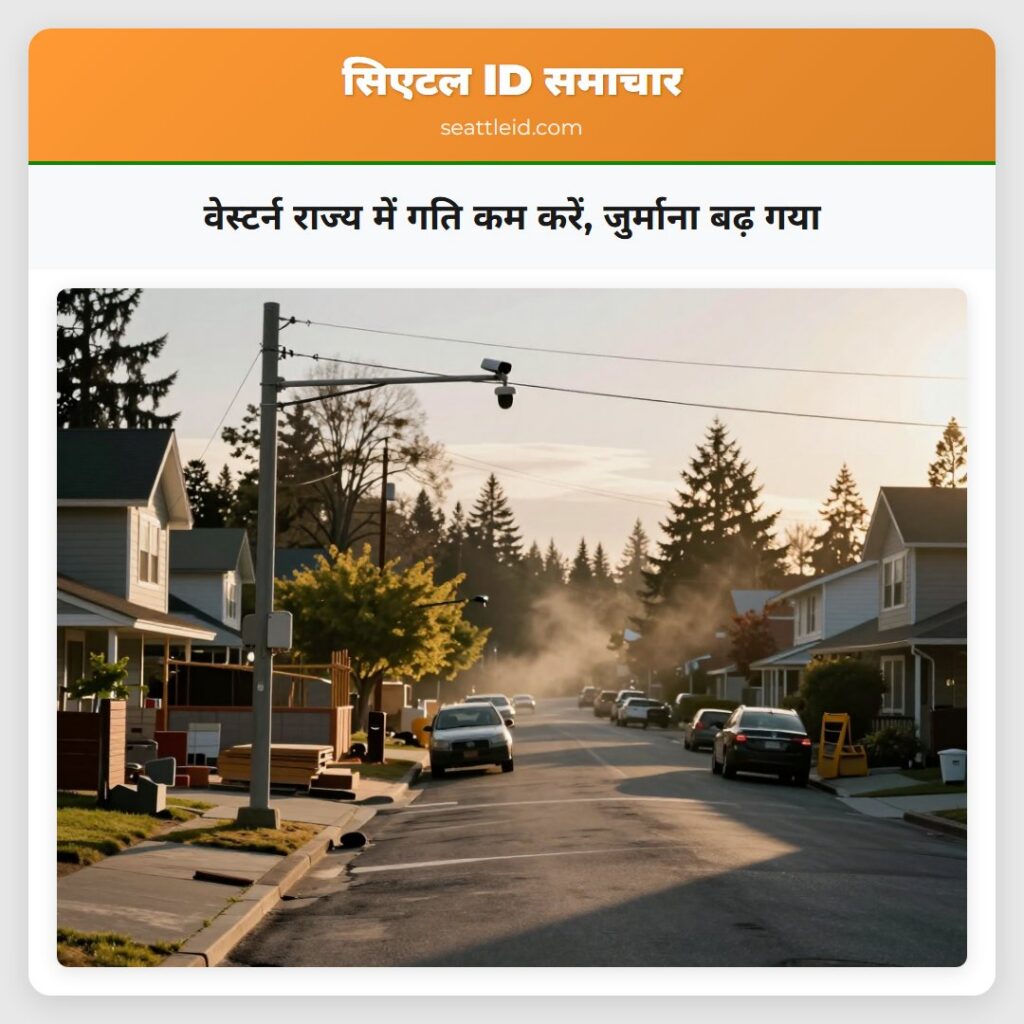 वेस्टर्न राज्य में गति कम करें, जुर्माना बढ़ गया