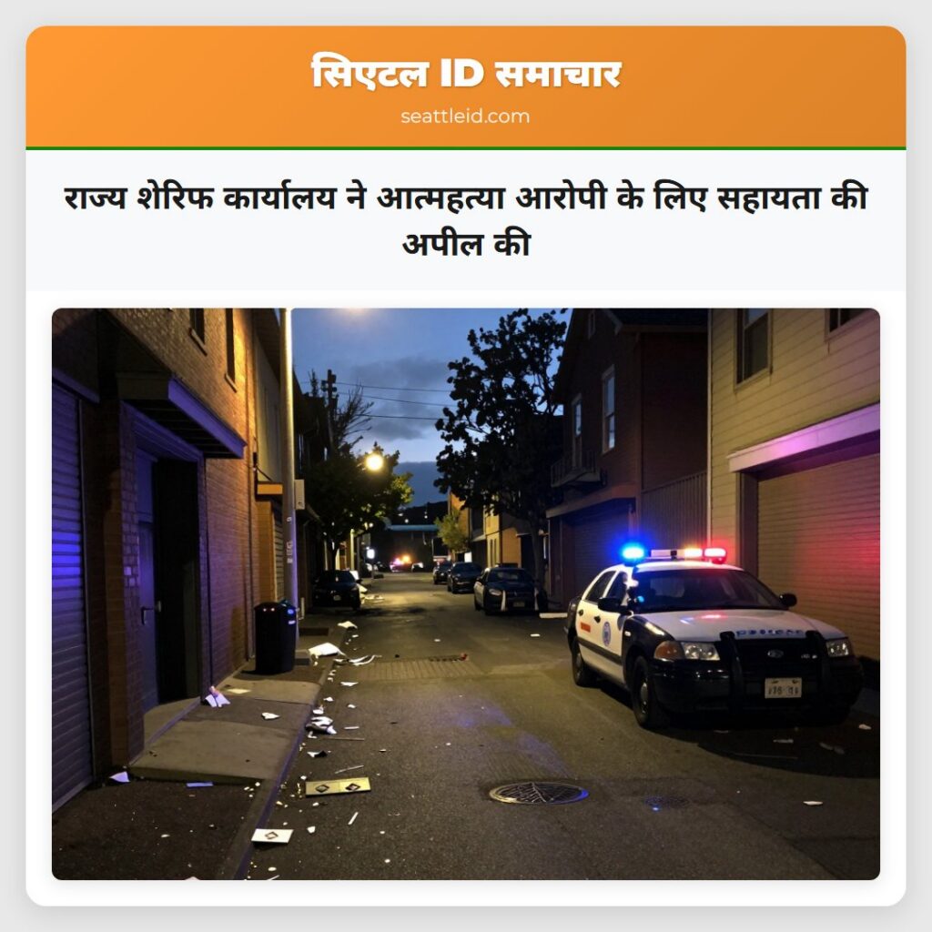 राज्य शेरिफ कार्यालय ने आत्महत्या आरोपी के लिए