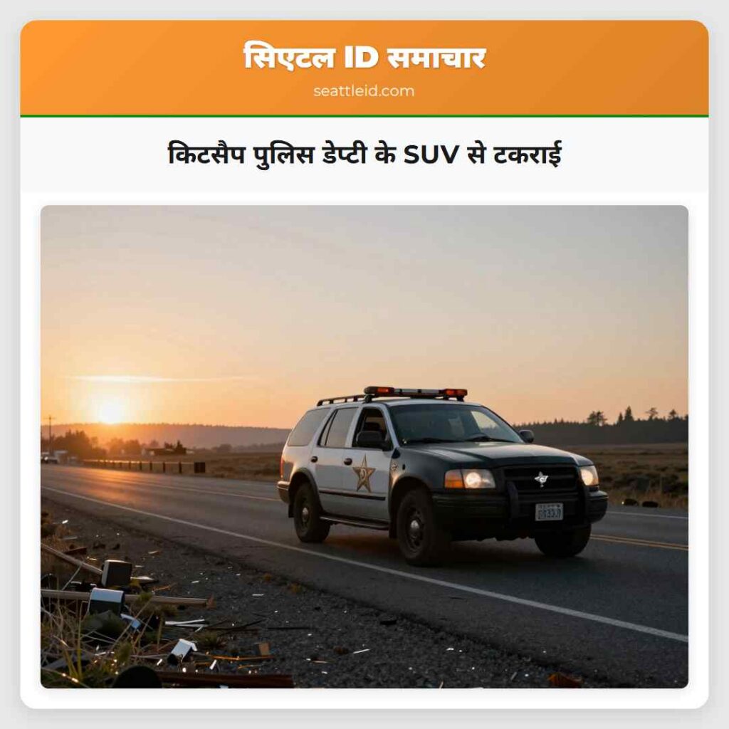 किटसैप पुलिस डेप्टी के SUV से टकराई