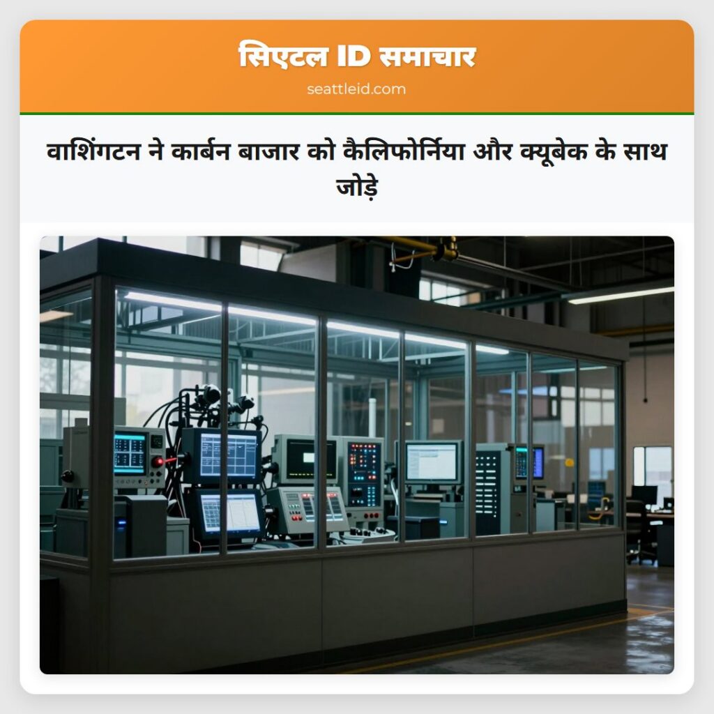 वाशिंगटन ने कार्बन बाजार को कैलिफोर्निया और