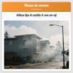 कैपिटल हिल में एपार्टमेंट में आग लग गई
