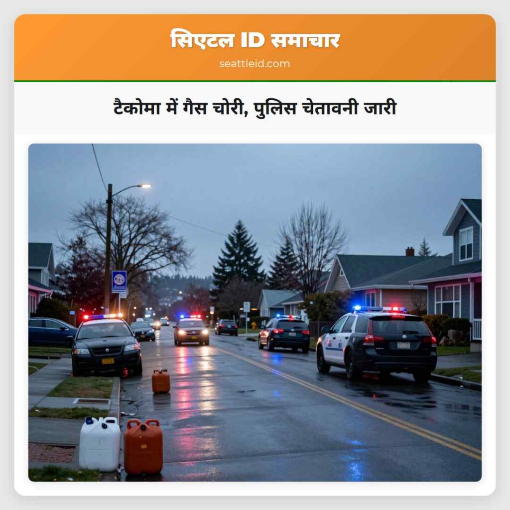 टैकोमा में गैस चोरी, पुलिस चेतावनी जारी