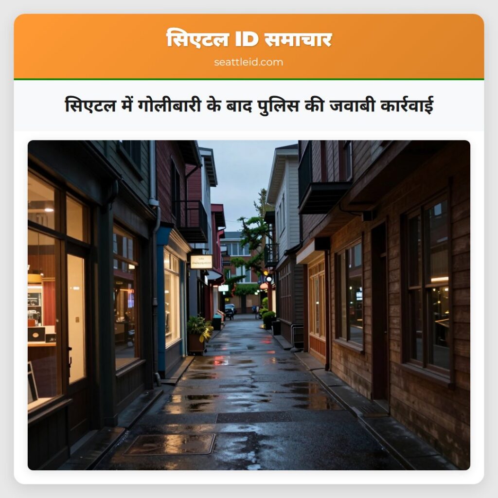 सिएटल में गोलीबारी के बाद पुलिस की जवाबी कार्रवाई