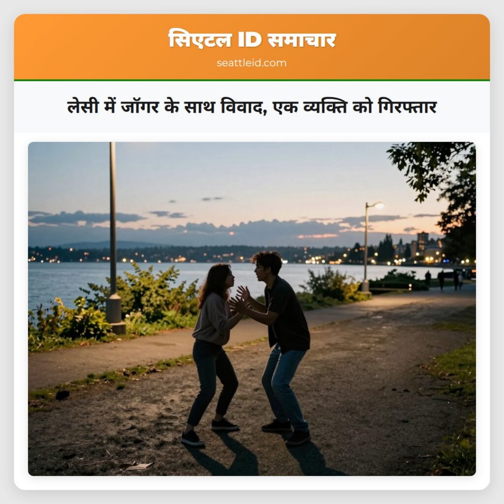लेसी में जॉगर के साथ विवाद, एक व्यक्ति को गिरफ्तार