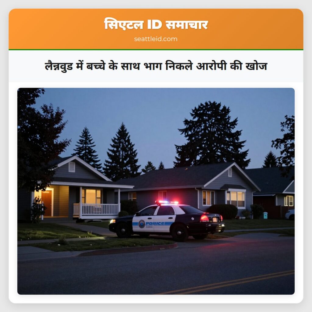 लैन्नवुड में बच्चे के साथ भाग निकले आरोपी की खोज