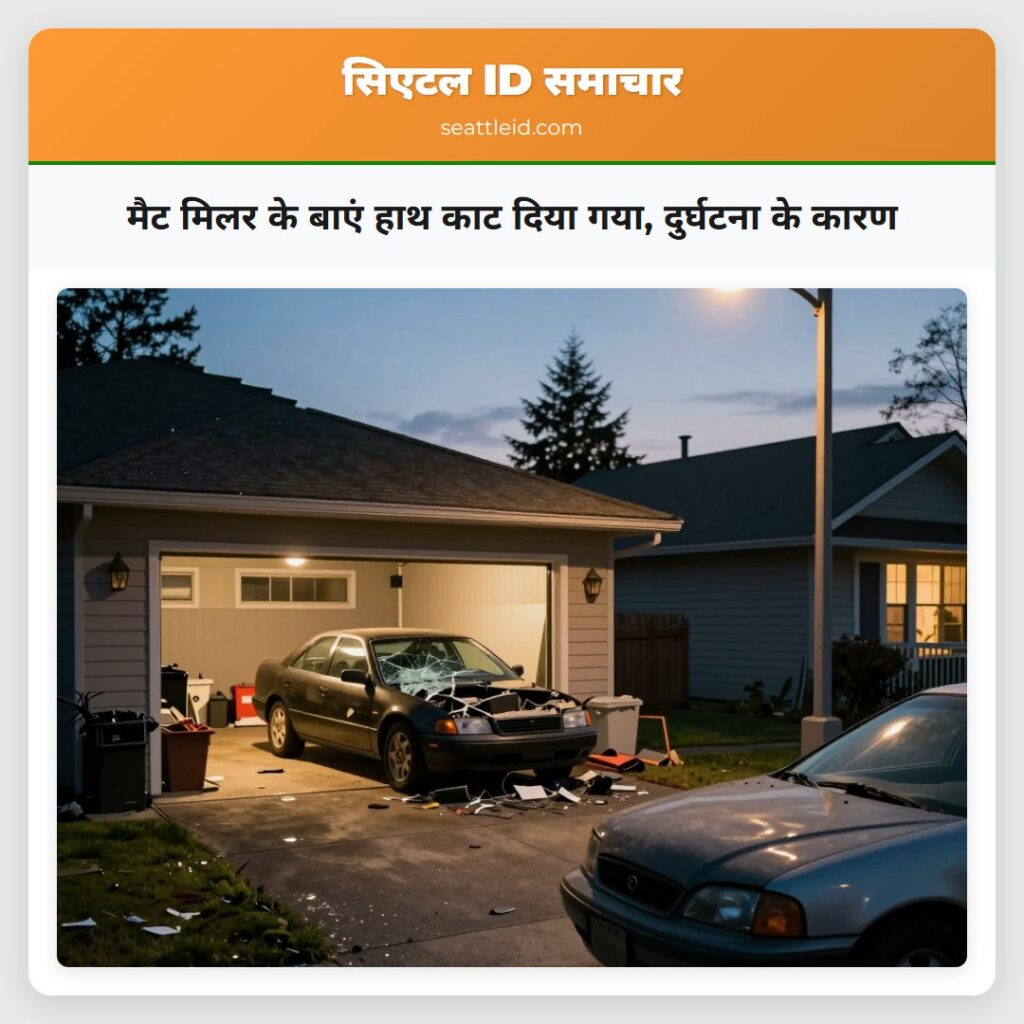 मैट मिलर के बाएं हाथ काट दिया गया, दुर्घटना के