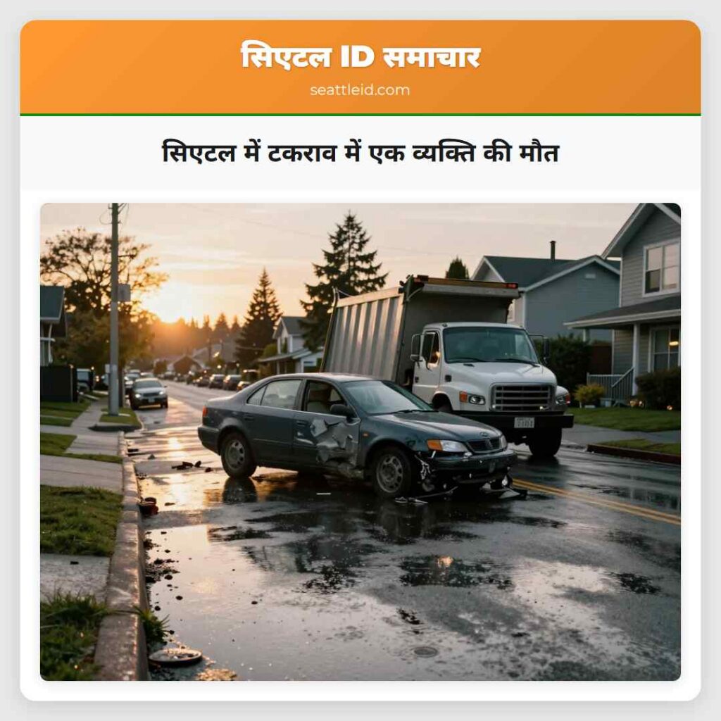 सिएटल में टकराव में एक व्यक्ति की मौत