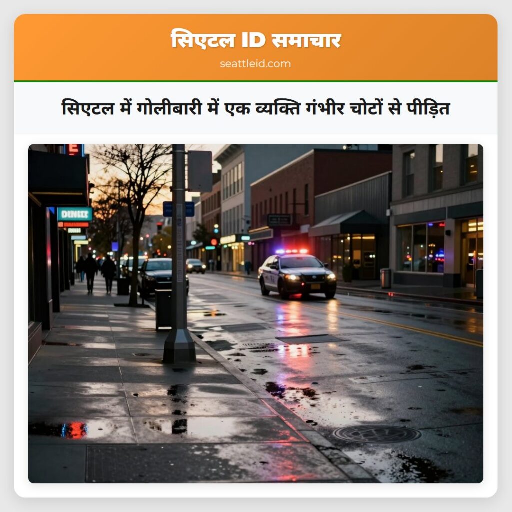 सिएटल में गोलीबारी में एक व्यक्ति गंभीर चोटों से