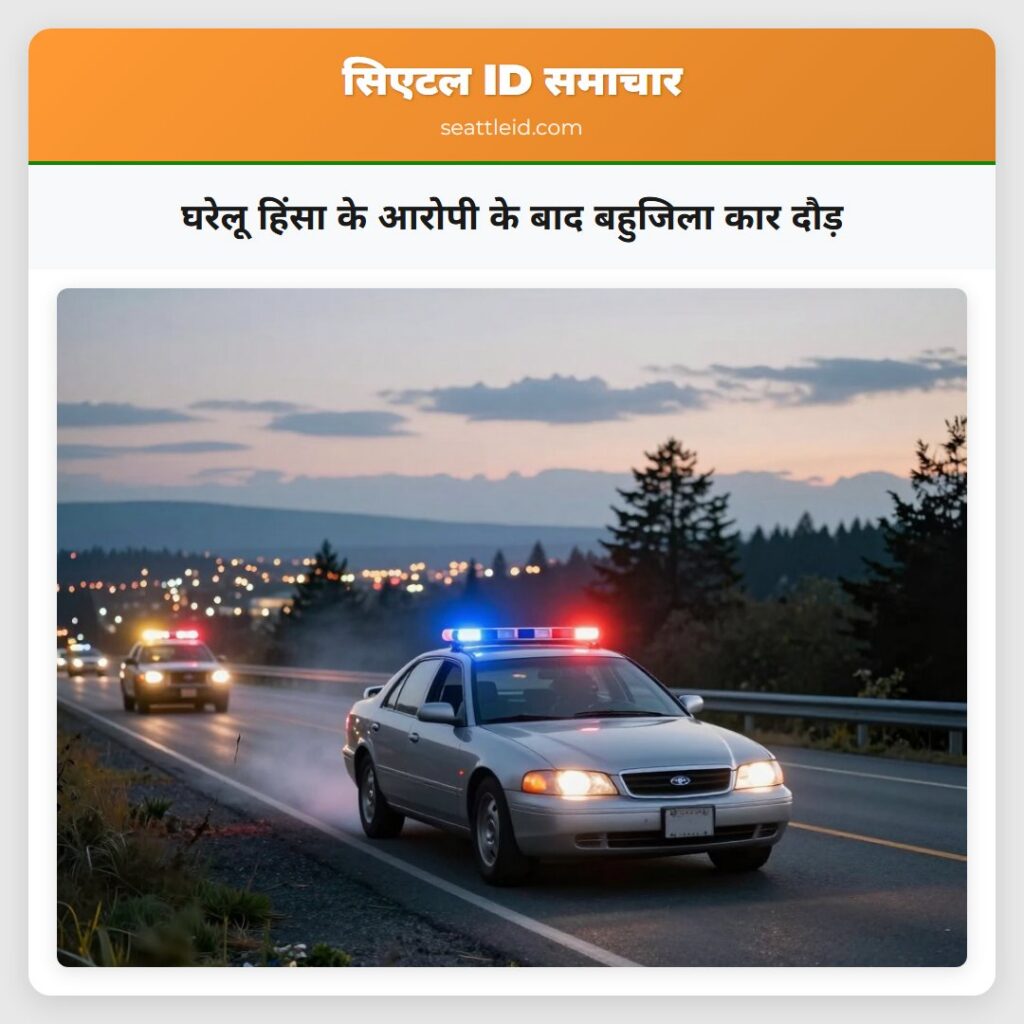 घरेलू हिंसा के आरोपी के बाद बहुजिला कार दौड़