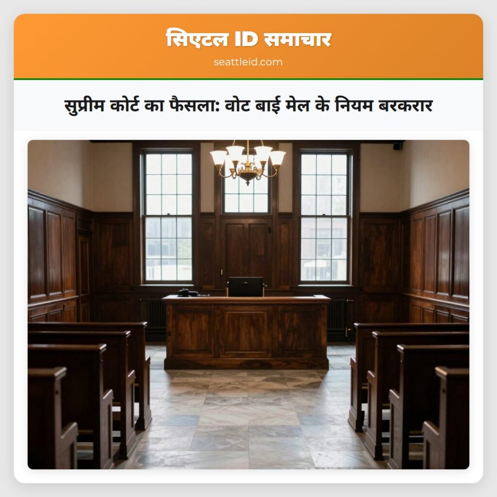 सुप्रीम कोर्ट का फैसला: वोट बाई मेल के नियम बरकरार