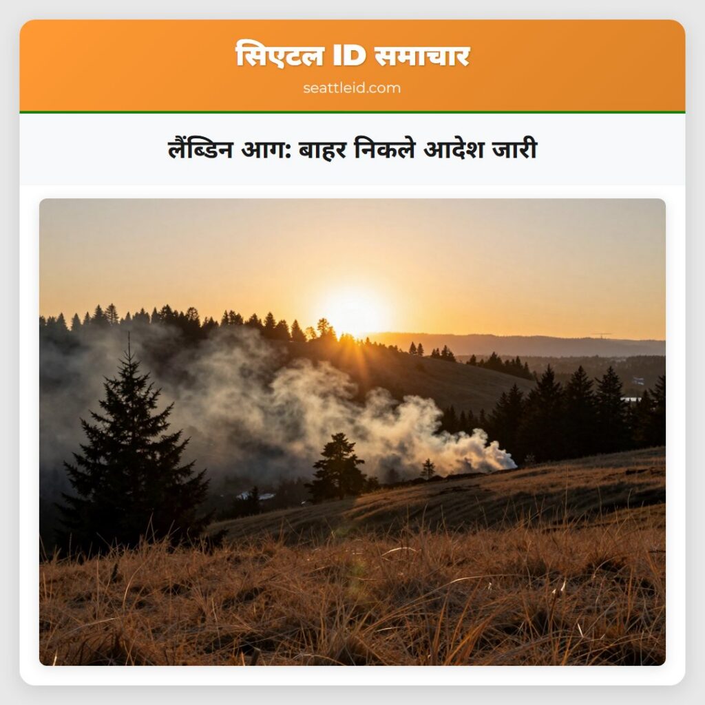 लैंब्डिन आग: बाहर निकले आदेश जारी