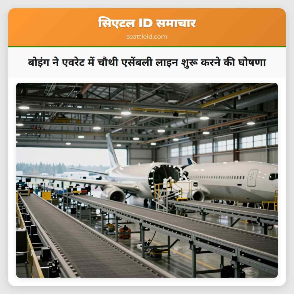 बोइंग ने एवरेट में चौथी एसेंबली लाइन शुरू करने की
