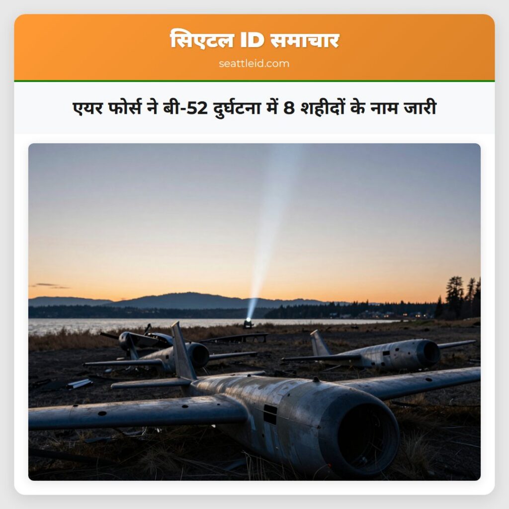 एयर फोर्स ने बी-52 दुर्घटना में 8 शहीदों के नाम