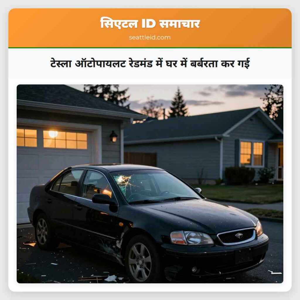 टेस्ला ऑटोपायलट रेडमंड में घर में बर्बरता कर गई