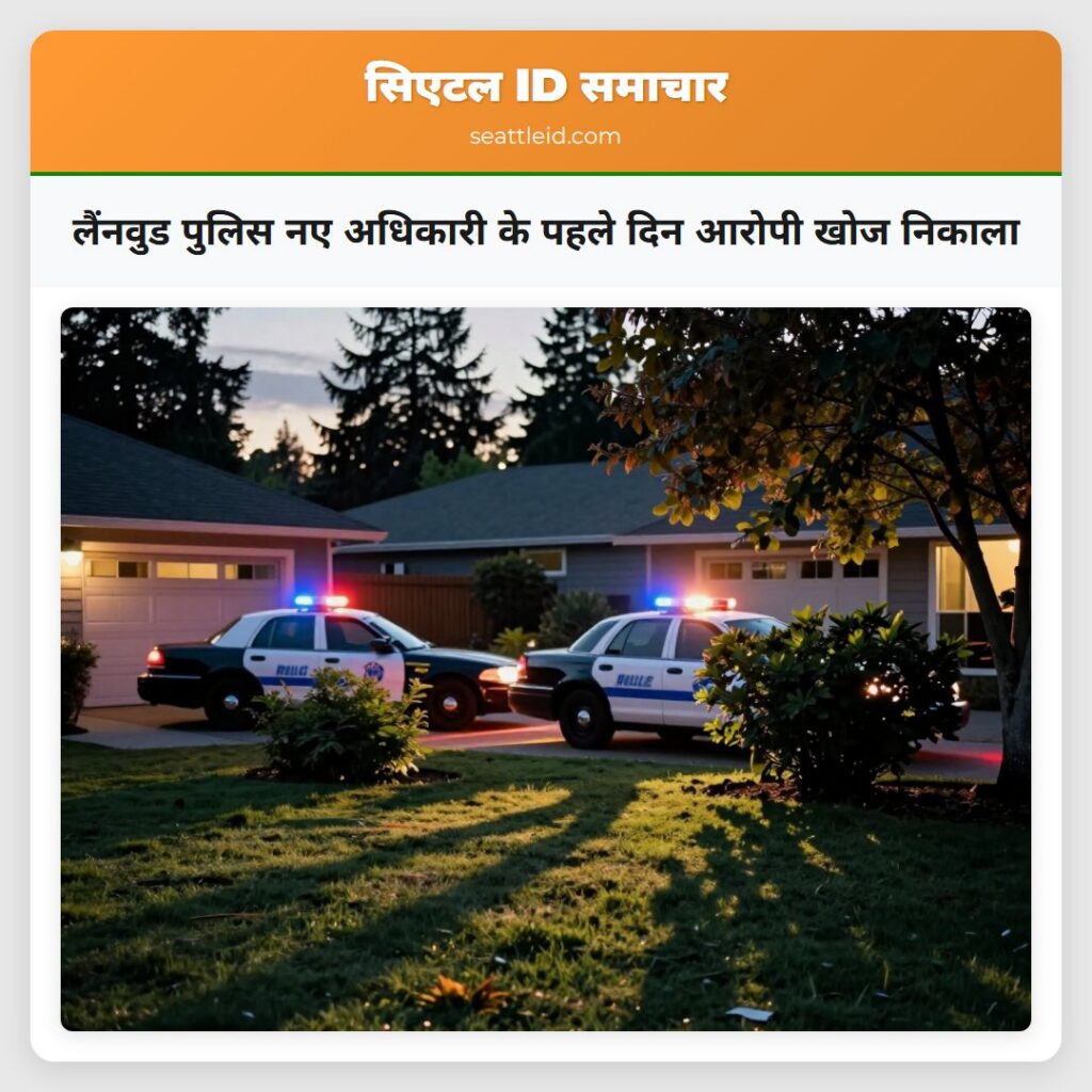 लैंनवुड पुलिस नए अधिकारी के पहले दिन आरोपी खोज