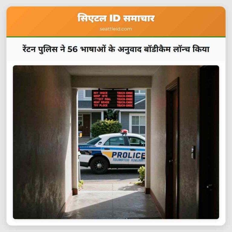 रेंटन पुलिस ने 56 भाषाओं के अनुवाद बॉडीकैम लॉन्च किया