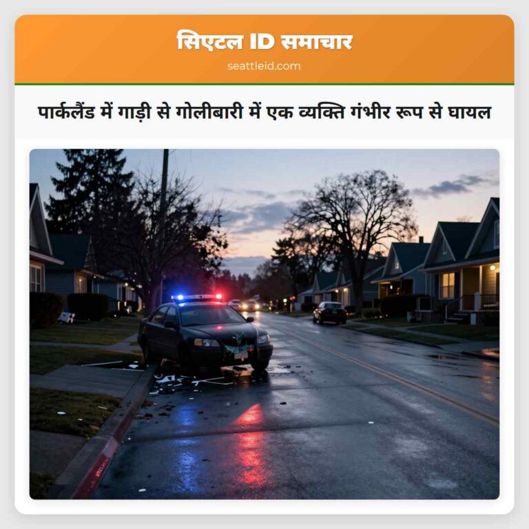 पार्कलैंड में गाड़ी से गोलीबारी में एक व्यक्ति गंभीर रूप से घायल
