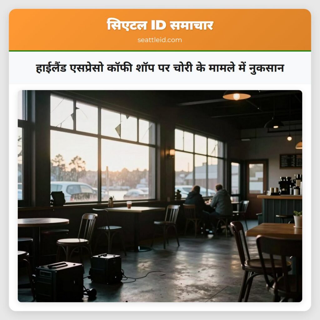 हाईलैंड एसप्रेसो कॉफी शॉप पर चोरी के मामले में