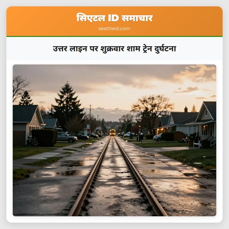 उत्तर लाइन पर शुक्रवार शाम ट्रेन दुर्घटना