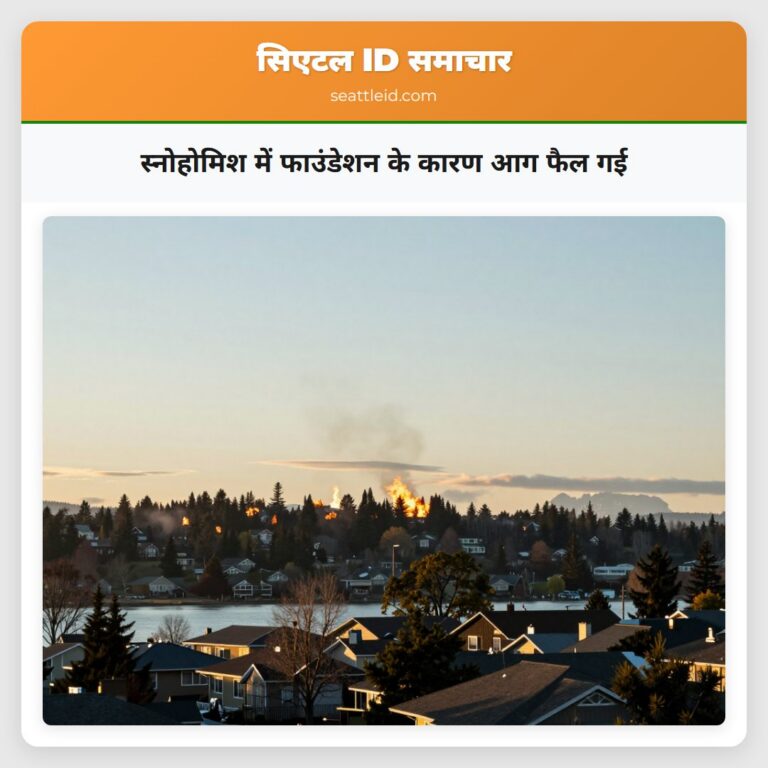 स्नोहोमिश में फाउंडेशन के कारण आग फैल गई