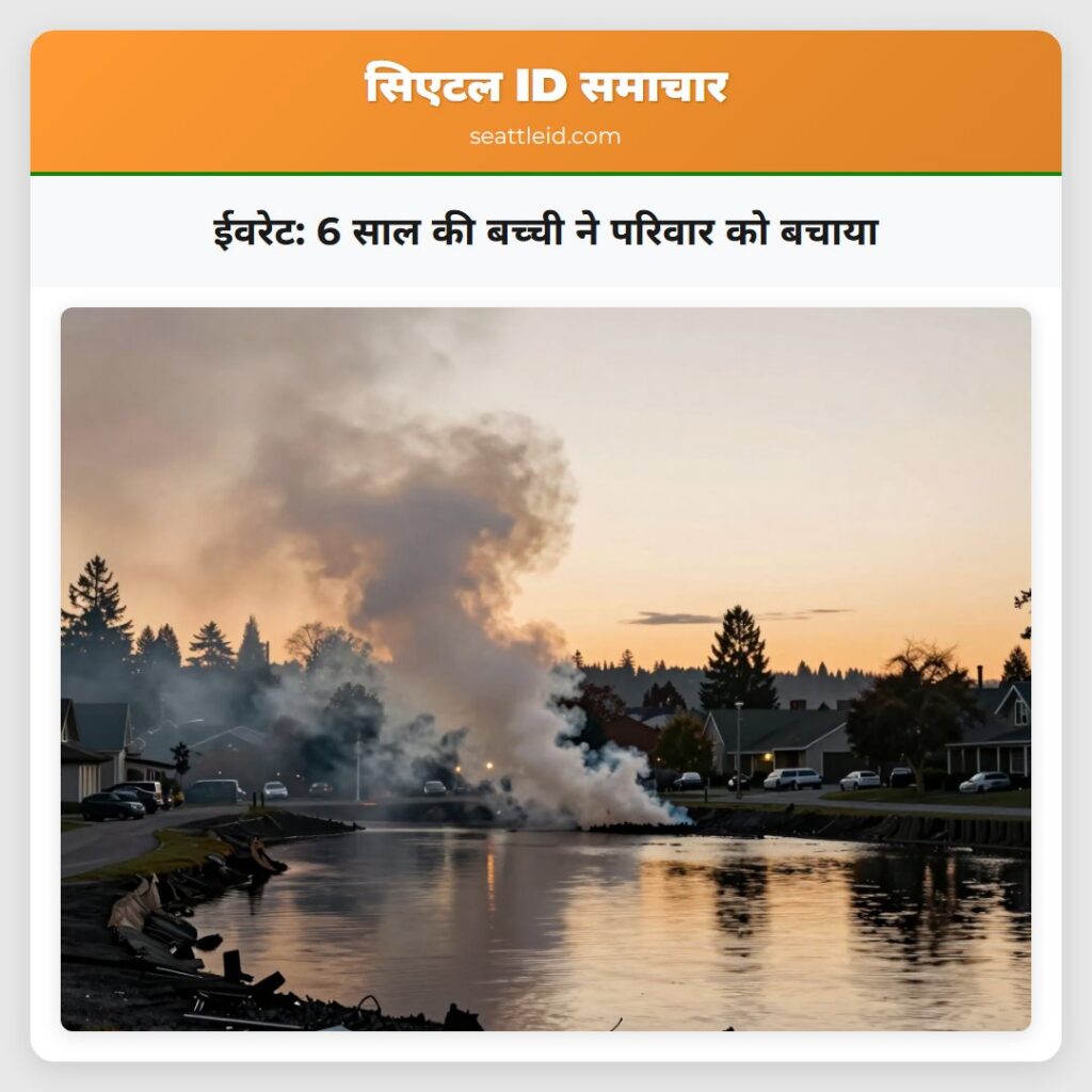 ईवरेट: 6 साल की बच्ची ने परिवार को बचाया