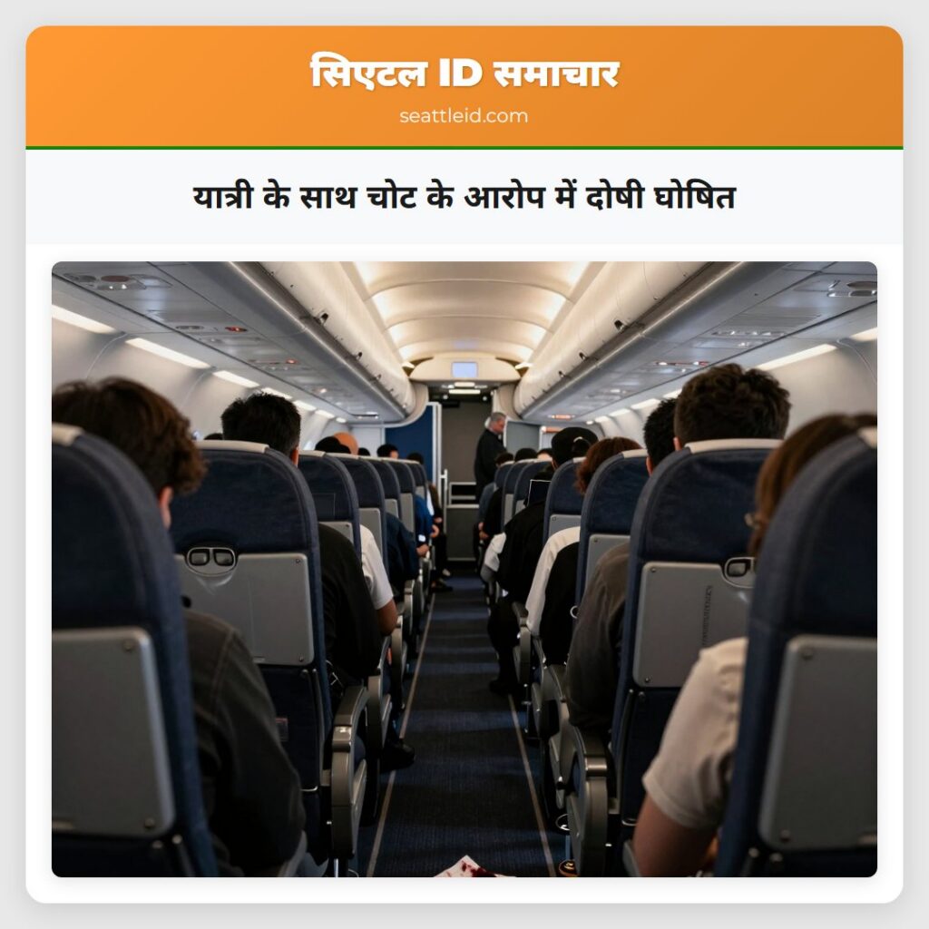 यात्री के साथ चोट के आरोप में दोषी घोषित