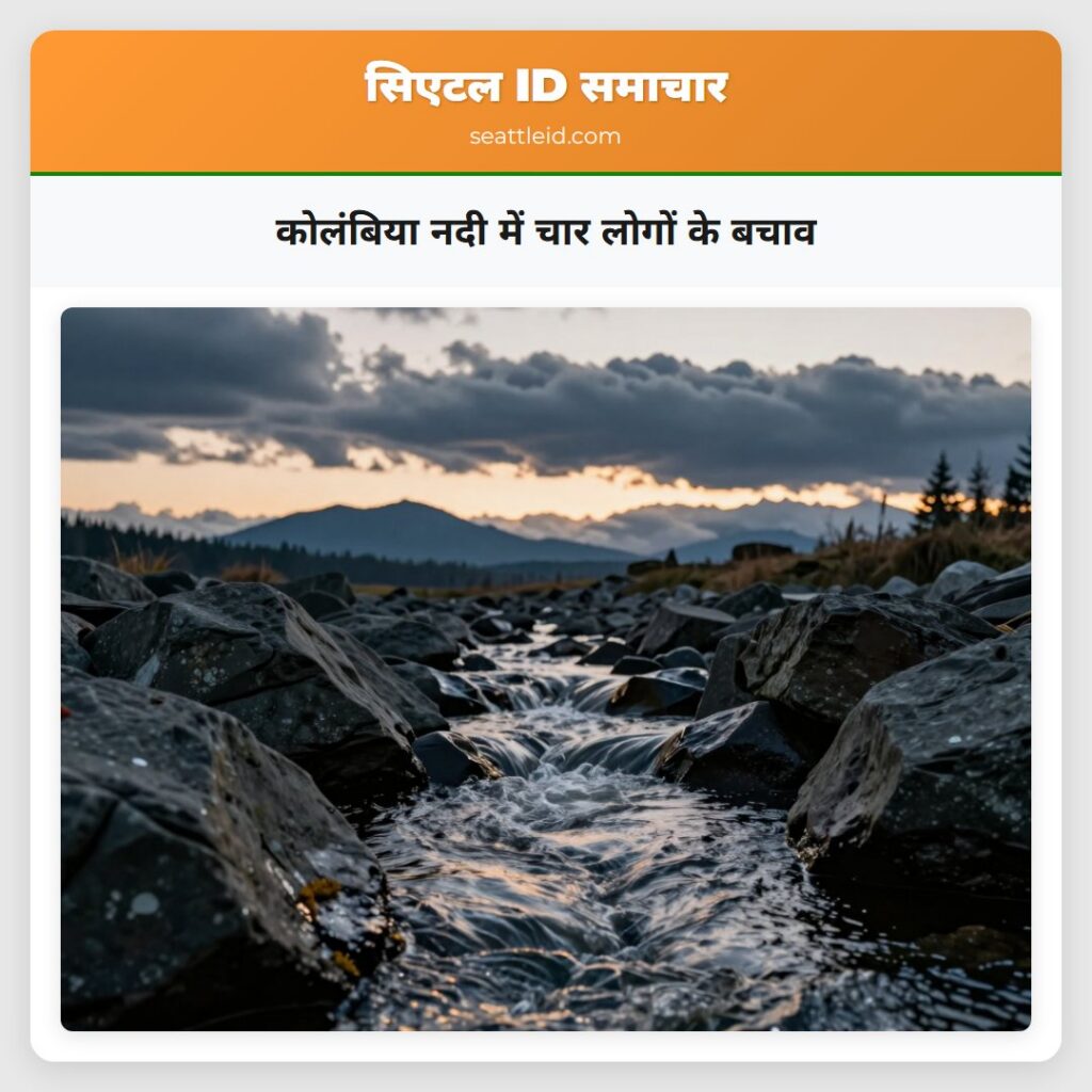कोलंबिया नदी में चार लोगों के बचाव