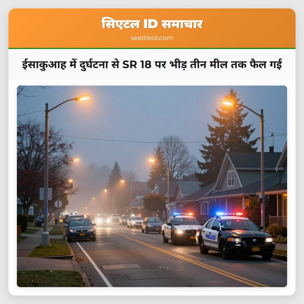 ईसाकुआह में दुर्घटना से SR 18 पर भीड़ तीन मील तक