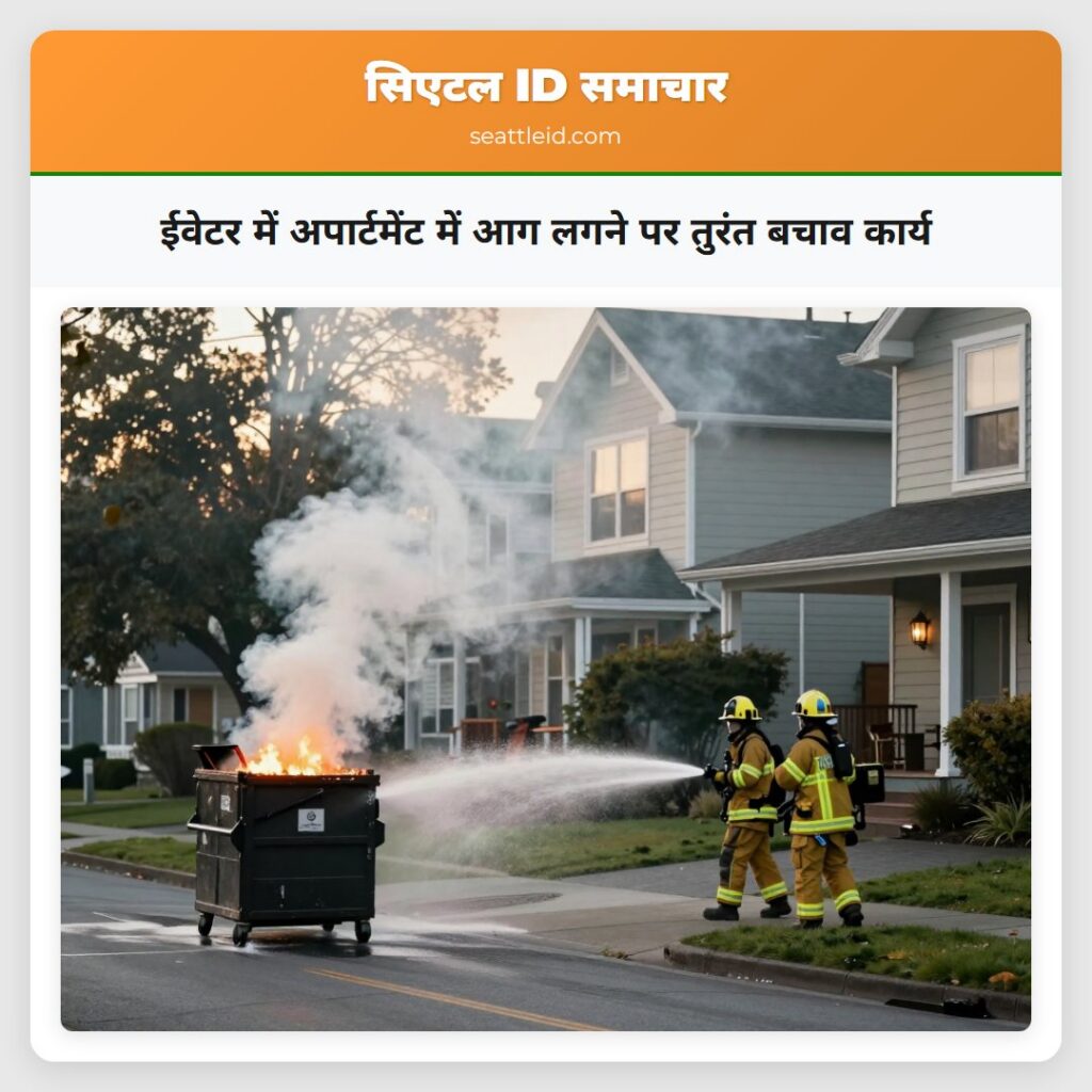 ईवेटर में अपार्टमेंट में आग लगने पर तुरंत बचाव