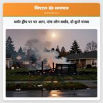 मर्सर द्वीप पर घर आग पांच लोग बर्बाद दो कुत्ते गायब