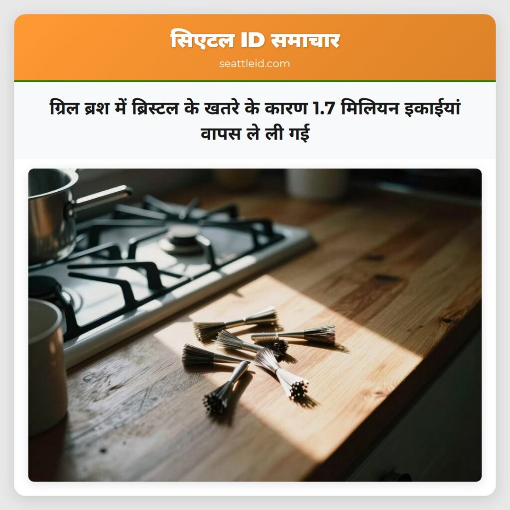 ग्रिल ब्रश में ब्रिस्टल के खतरे के कारण 1.7