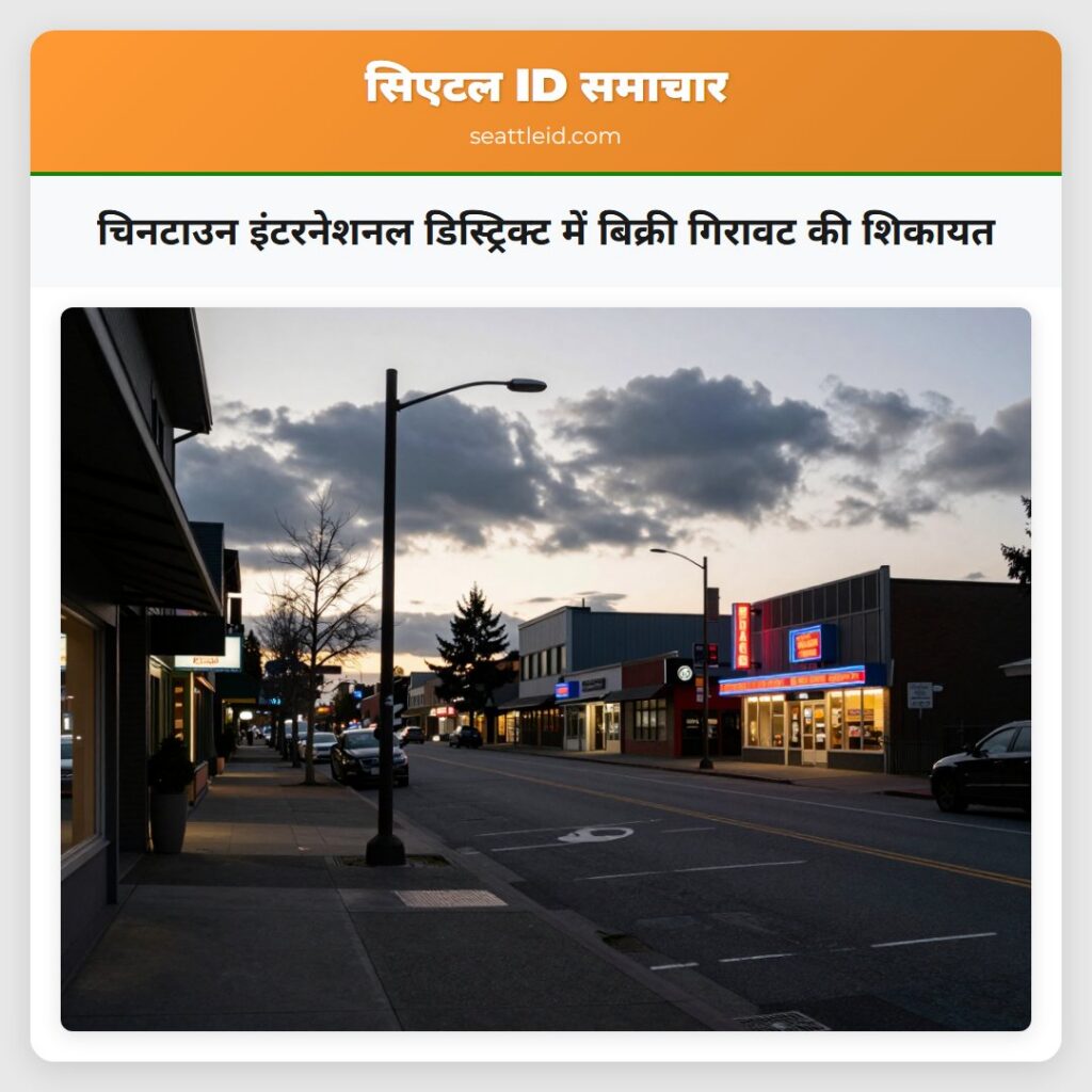 चिनटाउन इंटरनेशनल डिस्ट्रिक्ट में बिक्री गिरावट