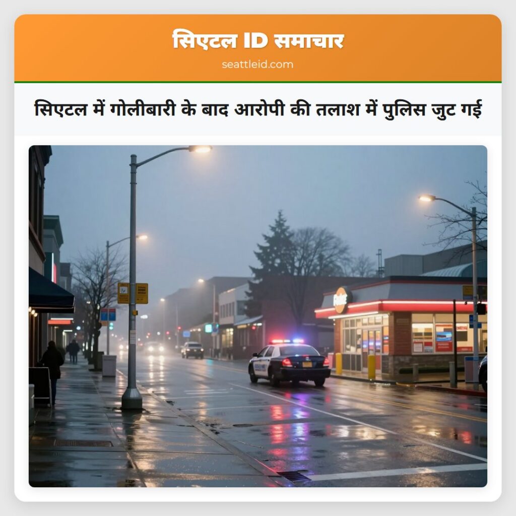 सिएटल में गोलीबारी के बाद आरोपी की तलाश में पुलिस