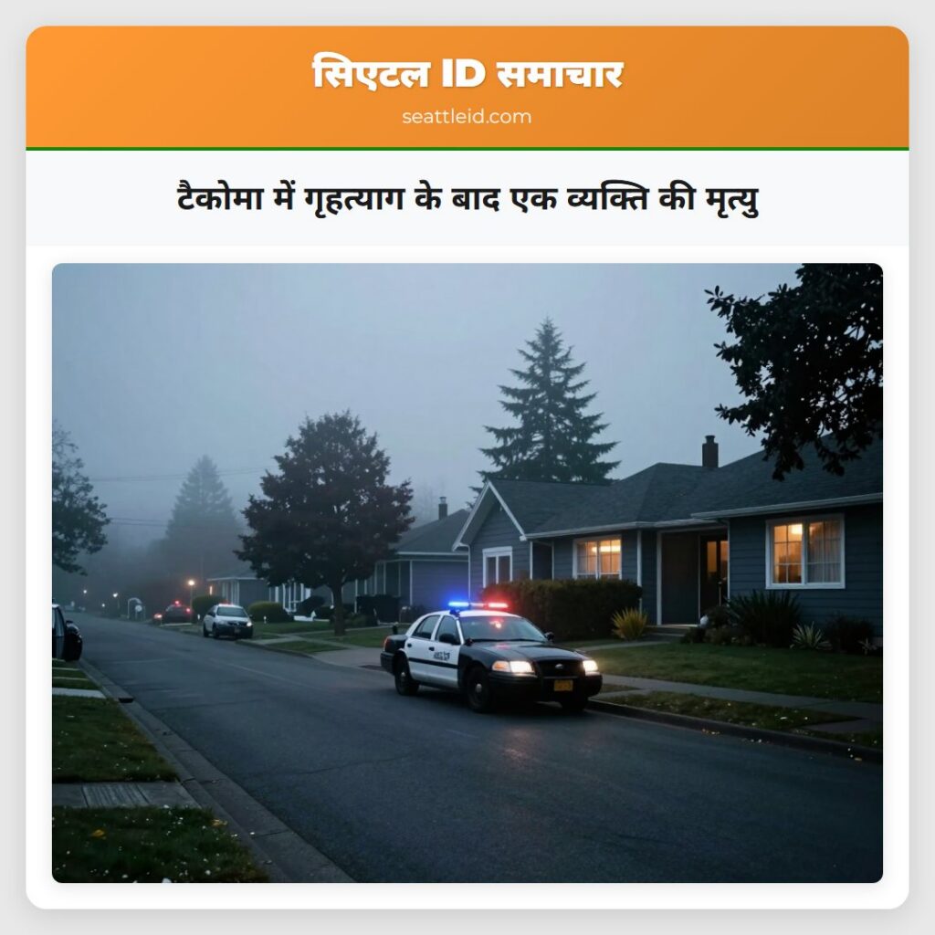 टैकोमा में गृहत्याग के बाद एक व्यक्ति की मृत्यु